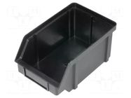 Cuvette; ESD; W: 144mm; H: 108mm; D: 224mm; polypropylene; black; <1kΩ ARTECH