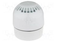 Signaller: sound; siren; 110/230VAC; 102dB; Sonos; IP65; white KLAXON SIGNALS