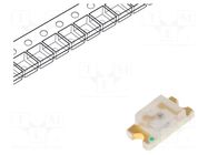 LED; yellow; SMD; 1206; 16÷40mcd; 2÷2.4VDC; 3.2x1.6x1.1mm; 120° LUCKYLIGHT