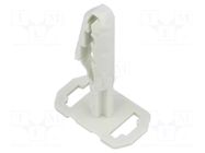 Peg; polyamide; light grey; Tie width: 9mm; cable ties OBO BETTERMANN