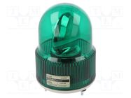 Signaller: lighting; rotating light; green; S125; 24VDC; IP44; ABS QLIGHT