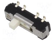Switch: slide; Pos: 3; DP3T; 0.2A/12VDC; ON-ON-ON; SMT; 12x3.5x3.5mm Nidec Copal Electronics