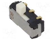 Switch: slide; Pos: 2; DPDT; 0.2A/12VDC; ON-ON; SMT; 8.5x3.5x3.5mm Nidec Copal Electronics