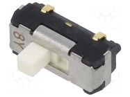 Switch: slide; Pos: 2; SPDT; 0.2A/12VDC; ON-ON; SMT; -40÷85°C; CL-SB Nidec Copal Electronics