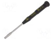Screwdriver; precision; 6-angles socket; HEX 3.5mm; ESD C.K