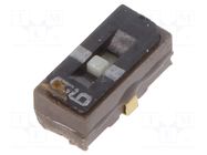 Switch: slide; Pos: 2; SPDT; 0.1A/6VDC; ON-ON; SMT; Leads: J-Bend Nidec Copal Electronics