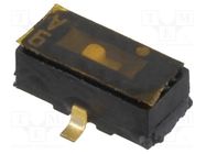 Switch: slide; Pos: 2; SPDT; 0.1A/6VDC; ON-ON; SMT; Leads: straight Nidec Copal Electronics