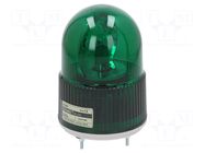 Signaller: lighting; rotating light; green; S100; 24VDC; IP44; ABS QLIGHT