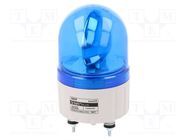 Signaller: lighting; rotating light; blue; S80; 24VDC; IP44; 310mA 