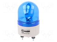 Signaller: lighting; rotating light; blue; S80; 24VDC; IP44; 310mA QLIGHT