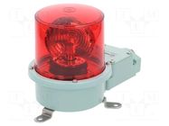 Signaller: lighting; rotating light; red; SH1; 24VDC; IP66; 766mA QLIGHT