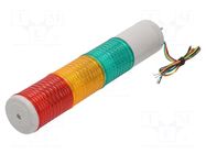 Signaller: signalling column; LED; red/amber/green; 24VDC; IP44 QLIGHT