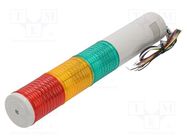 Signaller: signalling column; LED; red/amber/green; 24VDC; IP23 QLIGHT