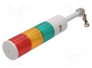 Signaller: signalling column; LED; red/amber/green; 24VDC; IP44 