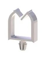 WIRE SADDLE, PUSH IN, NYLON 6.6, NATURAL