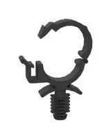 CABLE CLAMP, HINGED, NYLON 6.6, BLACK