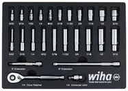 SOCKET SET, 1/4IN DRIVE, FOAM TRAY, 25PC