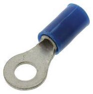 TERMINAL, RING TONGUE, #8, CRIMP, BLUE