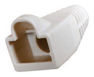 BOOT, RJ45 PLUG CONN, 1POS, PVC, WHITE