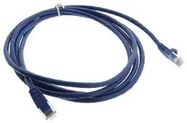 CABLE, RJ45 PLUG, CAT5E, 7FT, BLUE