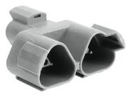 RCPT HOUSING, 3POS, THERMOPLASTIC, GREY