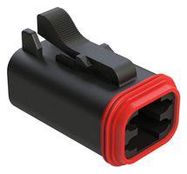 AUTOMOTIVE HOUSING, PLUG, 4POS, 13A, BLK