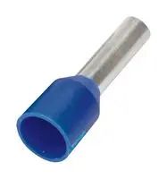 INSUL FERRULE SINGLE WIRE DIN ON REEL, 14 AWG (2.50MM2), 8MM PIN LGTH, BLUE 07AH2236