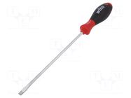 Screwdriver; slot; 6.5x1.2mm; SoftFinish®; Blade length: 200mm WIHA