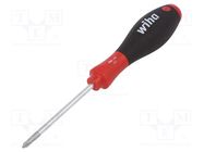 Screwdriver; Phillips; PH1; SoftFinish®; Blade length: 80mm WIHA