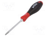 Screwdriver; Pozidriv®; assisted with a key; PZ1; SoftFinish® WIHA