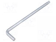 Wrench; hex key,spherical; HEX 8mm; Overall len: 206mm WIHA