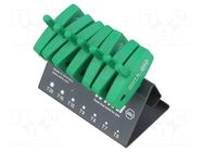Wrench-set; Torx®; TX6,TX7,TX8,TX9,TX10,TX15,TX20; 7pcs. WIHA