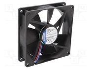 Fan: DC; axial; 24VDC; 92x92x25mm; 84m3/h; 32dBA; slide; 2700rpm EBM-PAPST