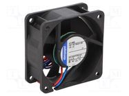 Fan: DC; axial; 12VDC; 60x60x25mm; 42m3/h; 41dBA; slide; Len: 0.31m EBM-PAPST