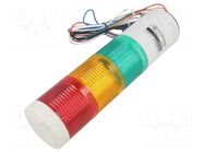 Signalling column; red/amber/green; LED; 24VDC; IP65; QTG50; ABS QLIGHT