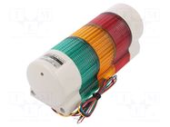 Signalling column; red/amber/green; LED; 24VDC; IP54; QWT; ABS QLIGHT