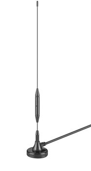 Passive DVB-T2 (HD) Indoor Antenna, black, 1.5 m - 3 dBi/6 dBi antenna for reception of DVB-T/DVB-T2 HD programmes