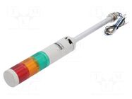 Signalling column; red/amber/green; LED; 24VDC; IP54; QTG50; ABS QLIGHT