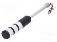 Signalling column; red/amber/green; LED; 24VDC; IP65; QTR50L; ABS QLIGHT