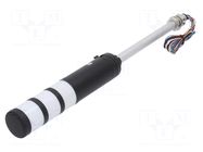 Signalling column; red/amber/green; LED; 24VDC; IP54; QTR50L; ABS QLIGHT