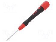 Screwdriver: precision; slot; SL 2; Blade length: 40mm WIHA