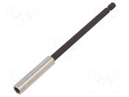 Holder; 1/4"; Overall len: 150mm; Mounting: 1/4" (E6,3mm) WIHA