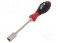 Screwdriver; 6-angles socket; assisted with a key; SoftFinish® WIHA