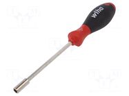Screwdriver handle; SoftFinish®; Holder: C6,3mm,magnetic; 1/4" WIHA