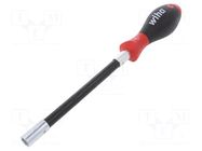 Screwdriver; with flexible shaft; 6-angles socket; HEX 10mm WIHA