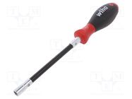 Screwdriver; 6-angles socket; with flexible shaft; SoftFinish® WIHA