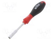 Screwdriver; 6-angles socket; SoftFinish®; Blade length: 65mm WIHA