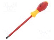 Screwdriver; insulated; slot; 6,0x1,2mm; Blade length: 150mm WIHA