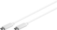 Sync & Charge Super Speed USB-C™ 3.2 Gen 1 USB-C™ cable, 1 m, white - USB-C™ male > USB-C™ male