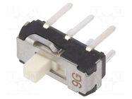 Switch: slide; Pos: 2; DPDT; 0.2A/12VDC; ON-ON; THT; 8.5x3.5x3.5mm Nidec Copal Electronics